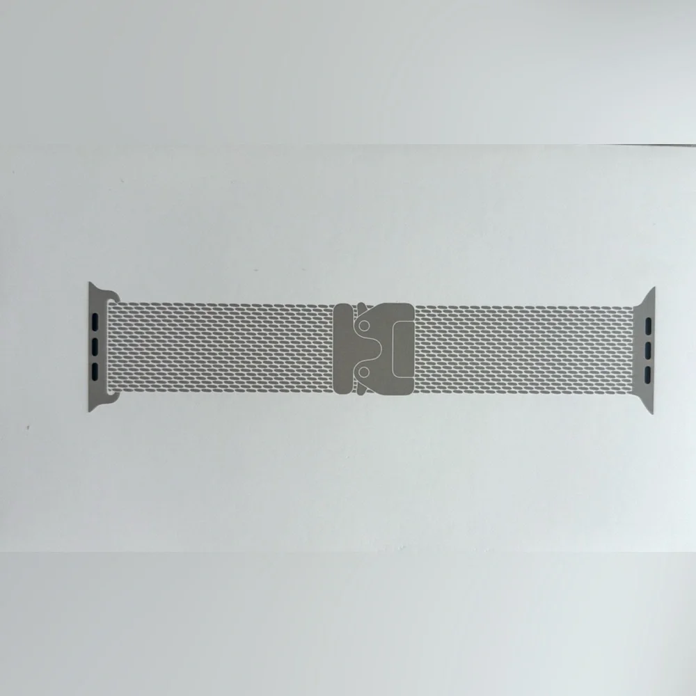 Apple iWatch 49mm NATURAL Titanium Milanese Loop size "L" for UltraII Sealed,NEW - Picture 10 of 14